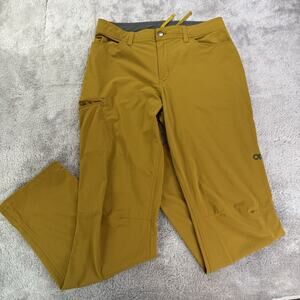 Outdoor Research Ferrosi Pants 32x32 Orange Brown Lightweight Stretch Hiking